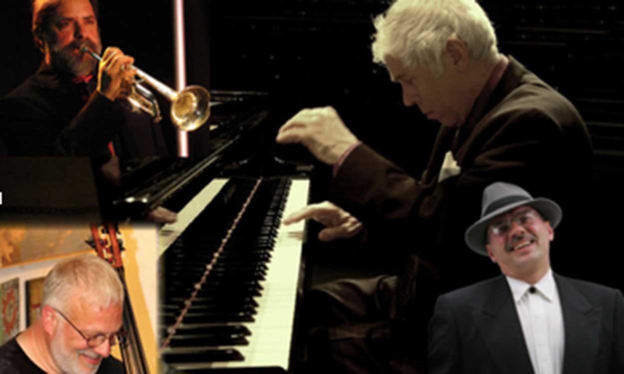 Collage of four musicians who will be performing at "An Evening of Jazz Classics"