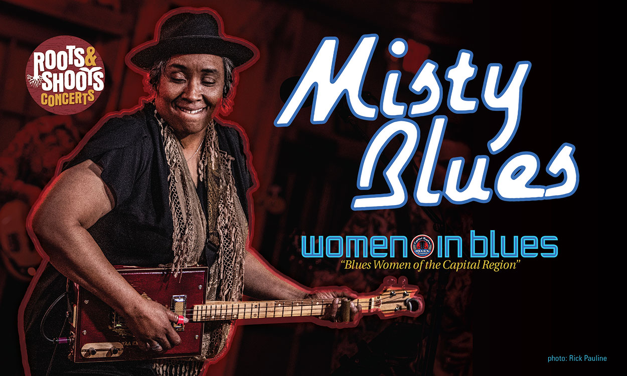 Gina Coleman, leader, singer and founder of the band Misty Blues