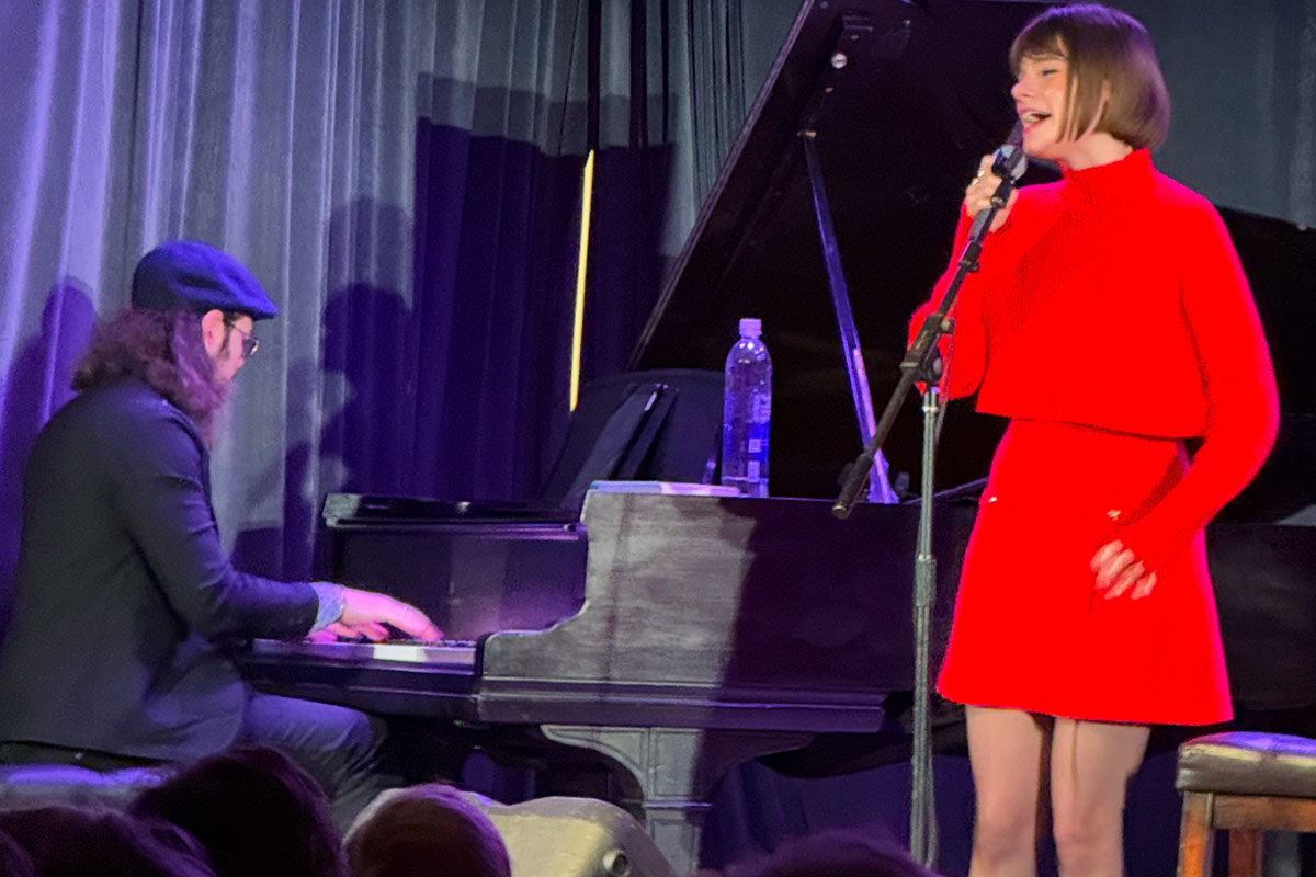 Laura Anglade in concert at Spencertown Academy, December 7, 2024