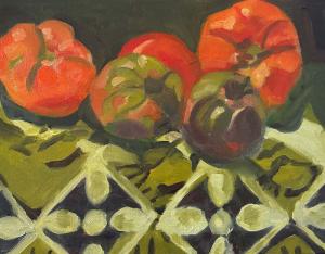 Alice-McGowan-Tomatoes-on-Batik-Napkin