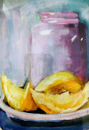 Norma-Cohen-Purple-Jar-with-Lemons